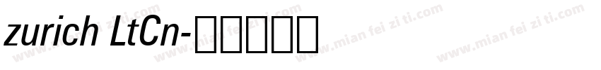 zurich LtCn字体转换